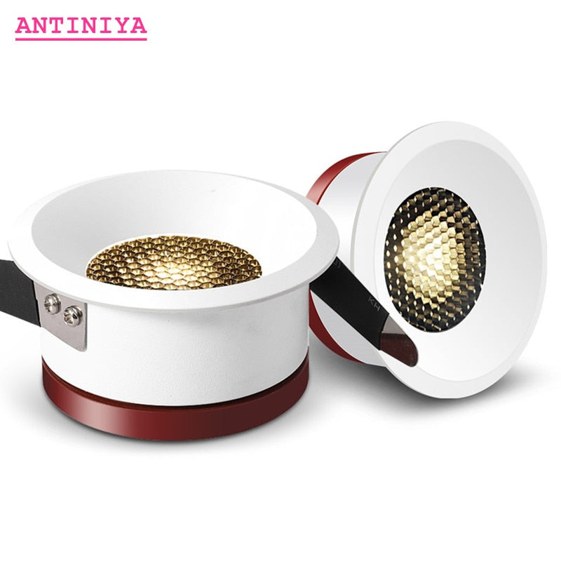New LED Dimmable Downlight Ultra Thin Anti Glare Spot light 15W 12W 9W 7W Recessed LED ceiling lamp AC85V-220V LED Lamp