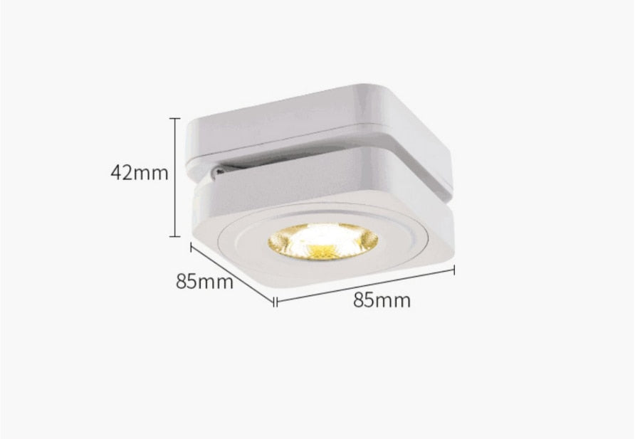 Folding COB LED Downlights 7W 10W 12W 15W Surface Mounted Led Ceiling Lamps Spot Light 360 Degree Rotation Downlights AC85-265V