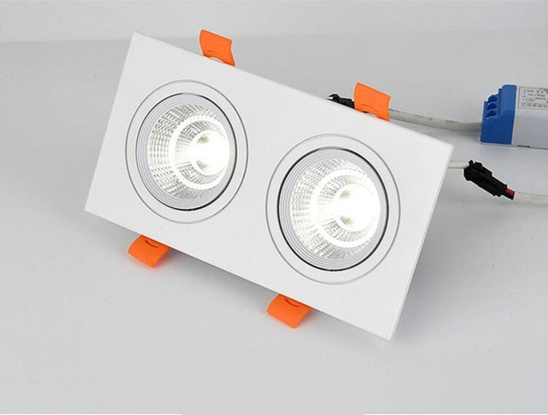 Dimmable Recessed LED Downlights 14W/18W/24W COB Ceiling Spot Lights AC90-260V Background Lamps Indoor Lighting+led Drive