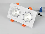 Dimmable Recessed LED Downlights 14W/18W/24W COB Ceiling Spot Lights AC90-260V Background Lamps Indoor Lighting+led Drive