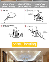 Adjustable Angle Dimmable LED COB Downlight 3W 5W Recessed Ceiling Lamp AC110V 220V Downlight Spot Light Home Decor
