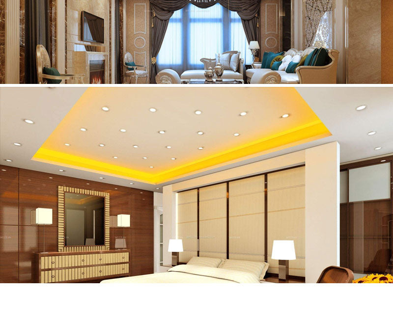 Adjustable Angle Dimmable LED COB Downlight 3W 5W Recessed Ceiling Lamp AC110V 220V Downlight Spot Light Home Decor