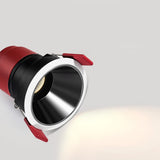 DBF 2021 New Deep-Glare LED Recessed Downlight 7W 12W 15W 45 Degrees Angle Adjust Round Ceiling Spot Lights Kitchen Living Room