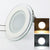 Dimmable LED Panel Downlight 6W 9W 12W 18W Round glass ceiling recessed lights SMD 5630 Warm Cold White led Light