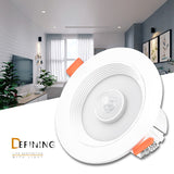 PIR Motion Sensor LED Night Lamp 5W 10W 15W 20W Home Round Downlight 110V 220V Spotlight for Kitchen Bedroom Indoor Night Light