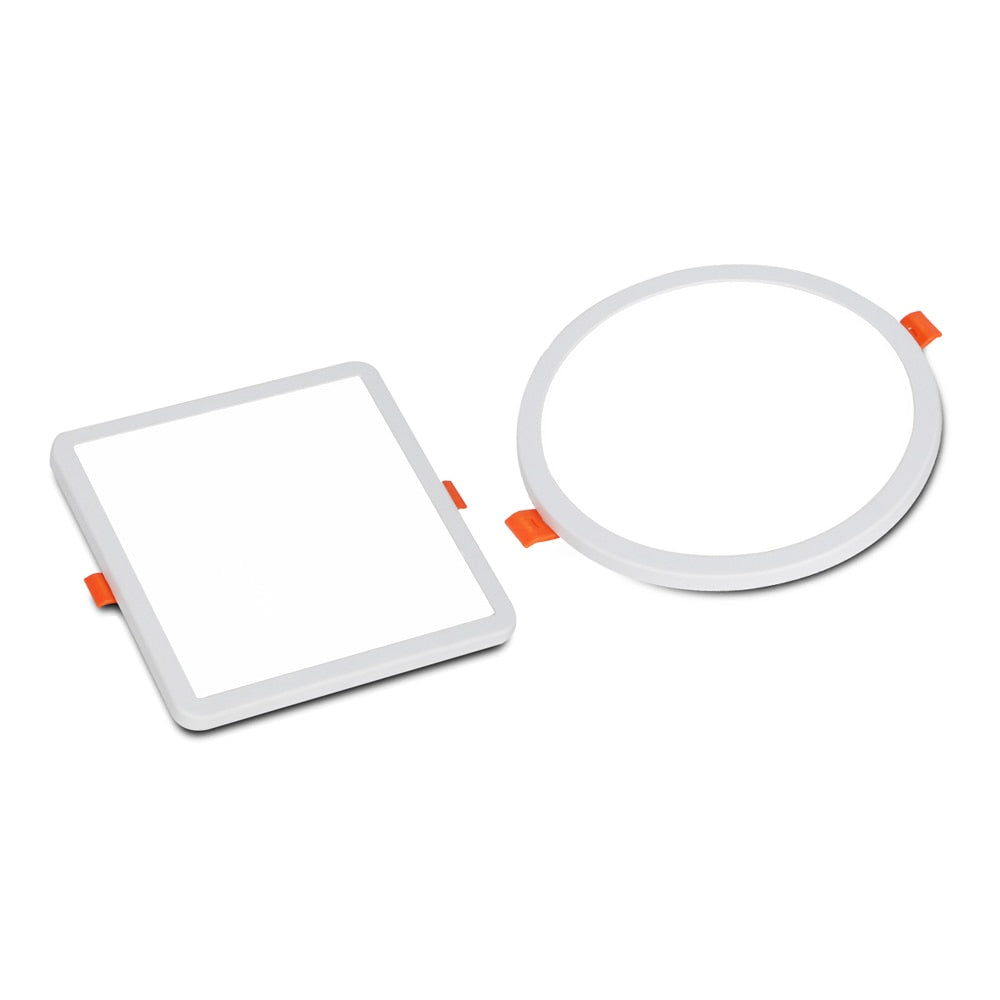 Square Round LED Panel Lights Ultrathin Surface Downlight 6W 8W 15W 20W 220V Panel Light White/Warm Indoor Bedroom LED Light