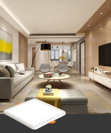Square Round LED Panel Lights Ultrathin Surface Downlight 6W 8W 15W 20W 220V Panel Light White/Warm Indoor Bedroom LED Light