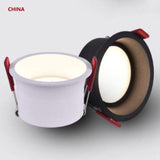 Frameless angle adjustable embedded LED downlight 5W 7W 12W 20W dimmable deep glare LED ceiling spotlights home lighting