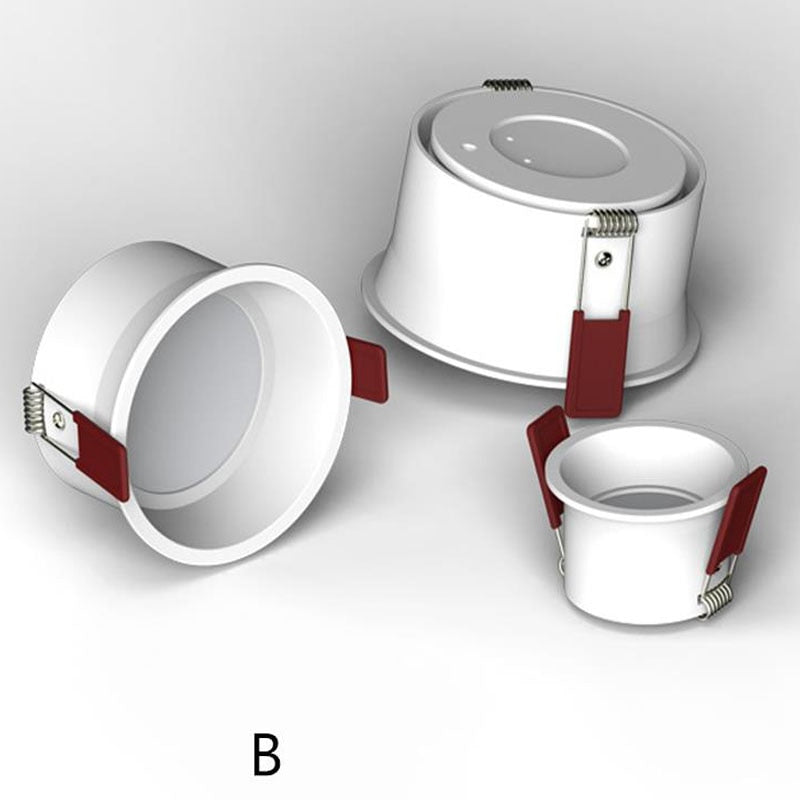 Frameless angle adjustable embedded LED downlight 5W 7W 12W 20W dimmable deep glare LED ceiling spotlights home lighting