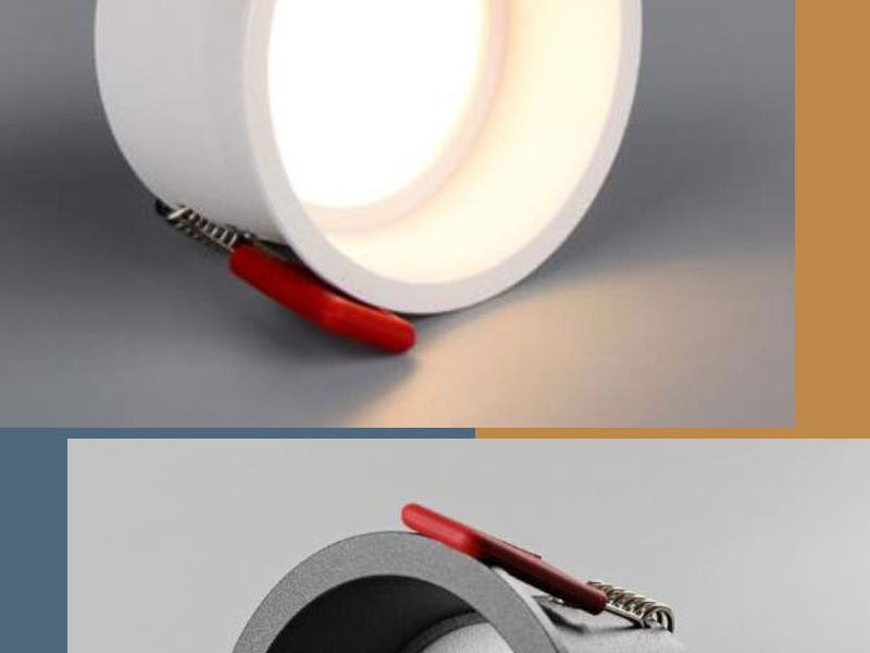 Frameless angle adjustable embedded LED downlight 5W 7W 12W 20W dimmable deep glare LED ceiling spotlights home lighting