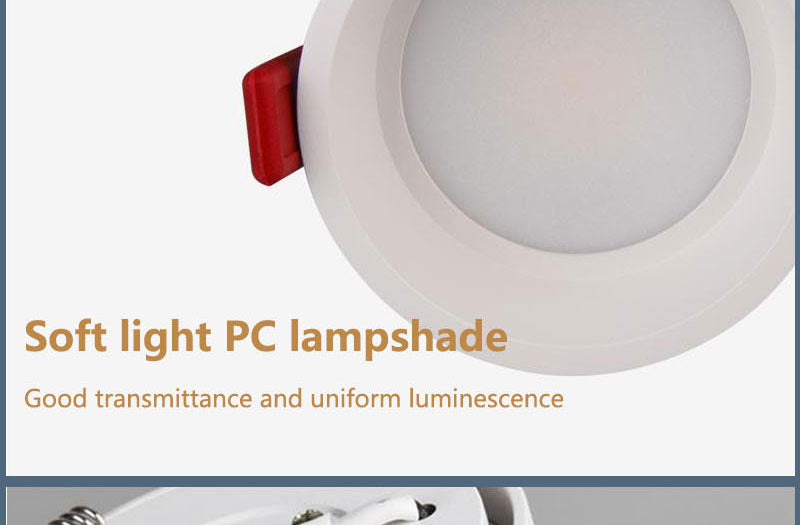 Frameless angle adjustable embedded LED downlight 5W 7W 12W 20W dimmable deep glare LED ceiling spotlights home lighting