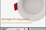 Frameless angle adjustable embedded LED downlight 5W 7W 12W 20W dimmable deep glare LED ceiling spotlights home lighting
