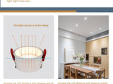 Frameless angle adjustable embedded LED downlight 5W 7W 12W 20W dimmable deep glare LED ceiling spotlights home lighting
