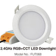 FUT068 Milight 2.4G 6W RGB+CCT LED Downlight 85V-265V LED Round Dimmable Reccessed LED Light with 2.4G 4zone Remote Support Wi-Fi 