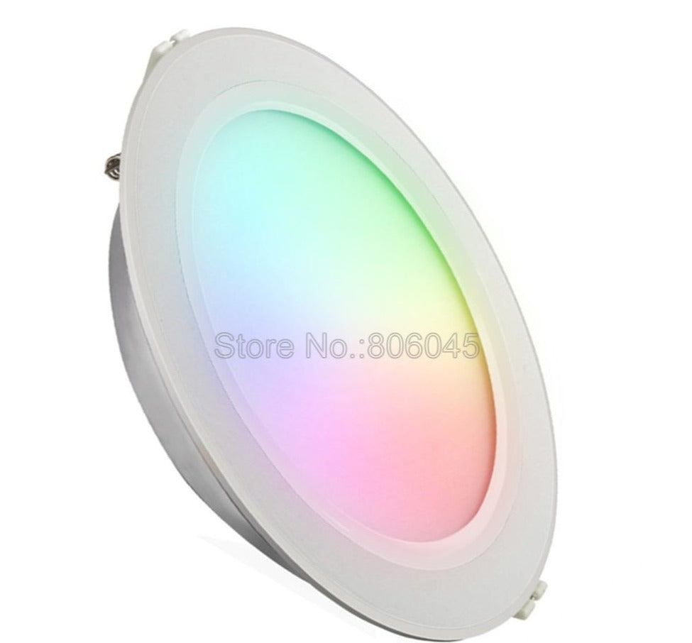 FUT068 Milight 2.4G 6W RGB+CCT LED Downlight 85V-265V LED Round Dimmable Reccessed LED Light with 2.4G 4zone Remote Support Wi-Fi 