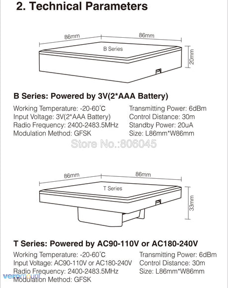 FUT068 Milight 2.4G 6W RGB+CCT LED Downlight 85V-265V LED Round Dimmable Reccessed LED Light with 2.4G 4zone Remote Support Wi-Fi 