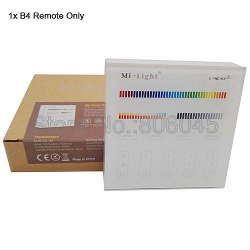 FUT068 Milight 2.4G 6W RGB+CCT LED Downlight 85V-265V LED Round Dimmable Reccessed LED Light with 2.4G 4zone Remote Support Wi-Fi 