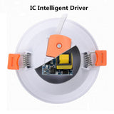 LED Downlight 3w 5W 7w 9w 12w 18w 220V LED Recessed Ceiling Spot Light  Panel Down Light Round LED Lighting Cool/ Warm White