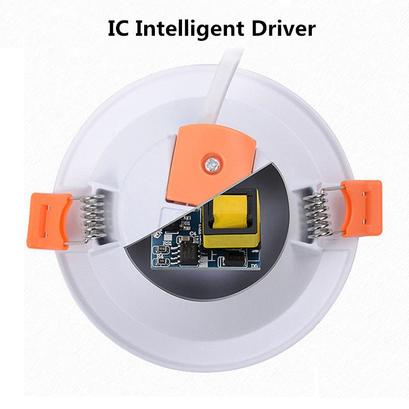 LED Downlight 3w 5W 7w 9w 12w 18w 220V LED Recessed Ceiling Spot Light  Panel Down Light Round LED Lighting Cool/ Warm White