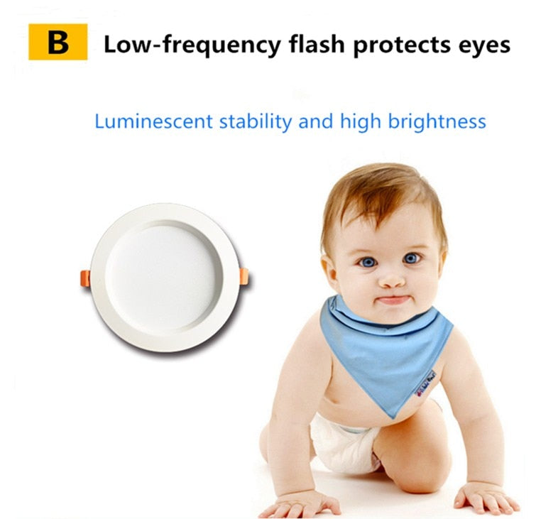 LED Downlight 3w 5W 7w 9w 12w 18w 220V LED Recessed Ceiling Spot Light  Panel Down Light Round LED Lighting Cool/ Warm White