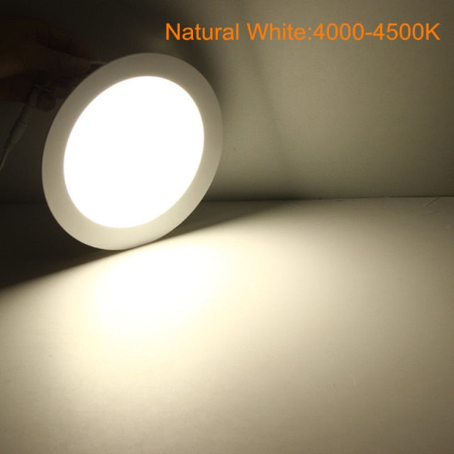 LED Downlight Dimmable 3W 4W 6W 9W 12W 15W 25W Round Ultra-thin SMD 2835 Power Driver Ceiling Panel Lights Cool Warm White