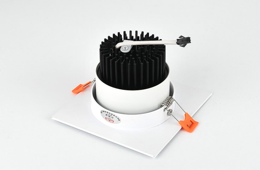 Recessed Square Dimmable LED Downlights 7W 9W 12W 15W 18W COB LED Ceiling Lamp Warm/Cold White LED Spot Lights Indoor Lighting