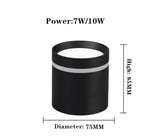 Dimmable Cylinder LED Downlights 7W/10W/12W/15W COB LED Ceiling Spot Lights AC85-265V LED Background Lamps Indoor Lighting
