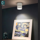 Dimmable Cylinder Led Downlight Surface 9W 12W 18W COB LED Ceiling Spot Lights AC220V LED Background Lamps Indoor Lighting Spot