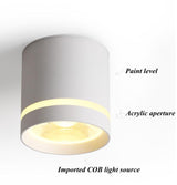 Dimmable Cylinder Led Downlight Surface 9W 12W 18W COB LED Ceiling Spot Lights AC220V LED Background Lamps Indoor Lighting Spot