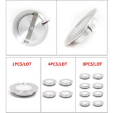 LED spotlight outdoor IP65 waterproof stainless steel bathroom ceiling hidden mini downlight ultra-thin 12V RV recessed cabinet