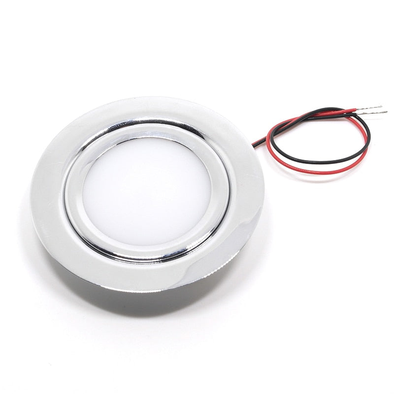 LED spotlight outdoor IP65 waterproof stainless steel bathroom ceiling hidden mini downlight ultra-thin 12V RV recessed cabinet