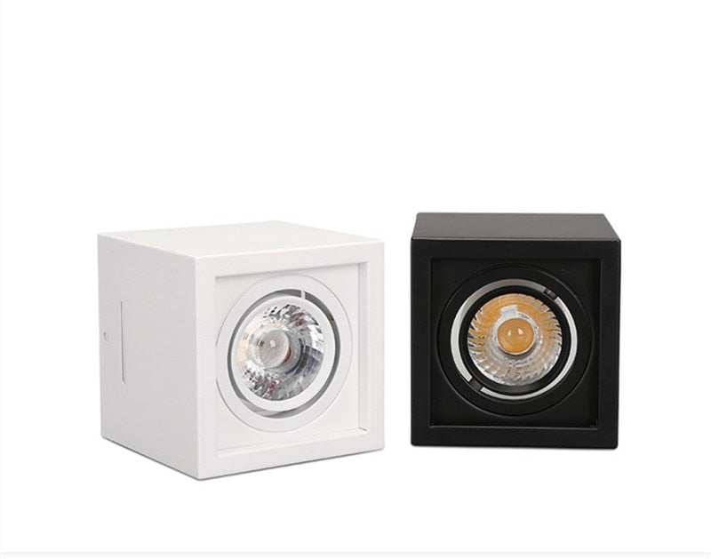 White Black High quality Surface Mounted adjustment LED COB dimmable Downlights 10W 15W 20W 30W LED Ceiling Lamp Spot