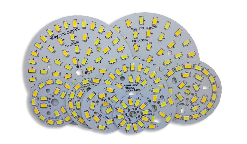 LED PCB+Dimmable Driver SMD 5730 lights source lamp panel 3W 5W 7W 9W 12W 15W 18W Aluminum plate for led bulb downlight diy