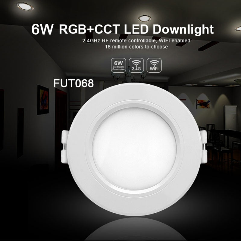 Miboxer 6W/9W/12W/15W/18W RGB+CCT led Downlight Dimmable Ceiling AC110V 220V FUT062/FUT063/FUT066/FUT068/FUT069/FUT089