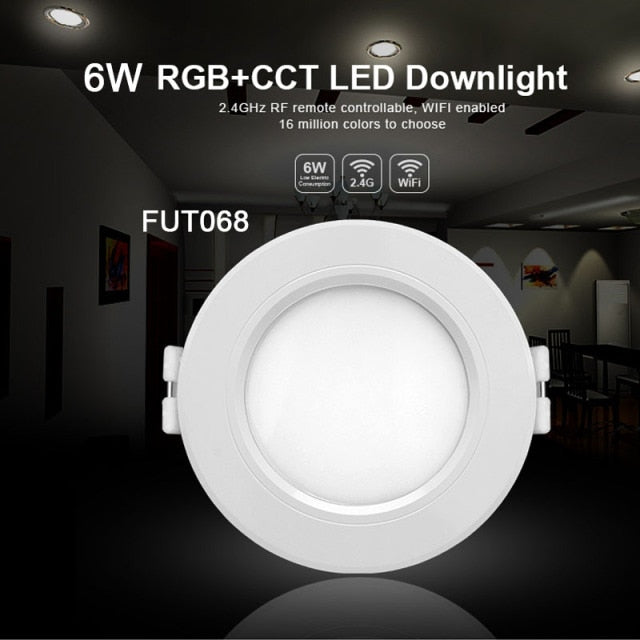 Miboxer 6W/9W/12W/15W/18W RGB+CCT led Downlight Dimmable Ceiling AC110V 220V FUT062/FUT063/FUT066/FUT068/FUT069/FUT089