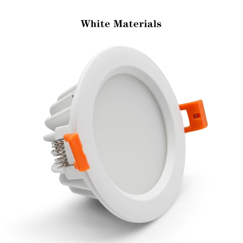 IP65 Waterproof LED Recessed Downlight 5W 7W 9W 12W 15W LED Spot Light Ceiling Lamp Home Lighting AC 85-265V For Bathroom lamp