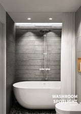 IP65 Waterproof LED Recessed Downlight 5W 7W 9W 12W 15W LED Spot Light Ceiling Lamp Home Lighting AC 85-265V For Bathroom lamp