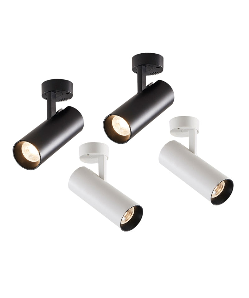 Surface Mounted LED Downlights Foldable 360° Rotatable COB Ceiling Spot lights 12W 20W 30W LED Lamps Background Wall Lighting