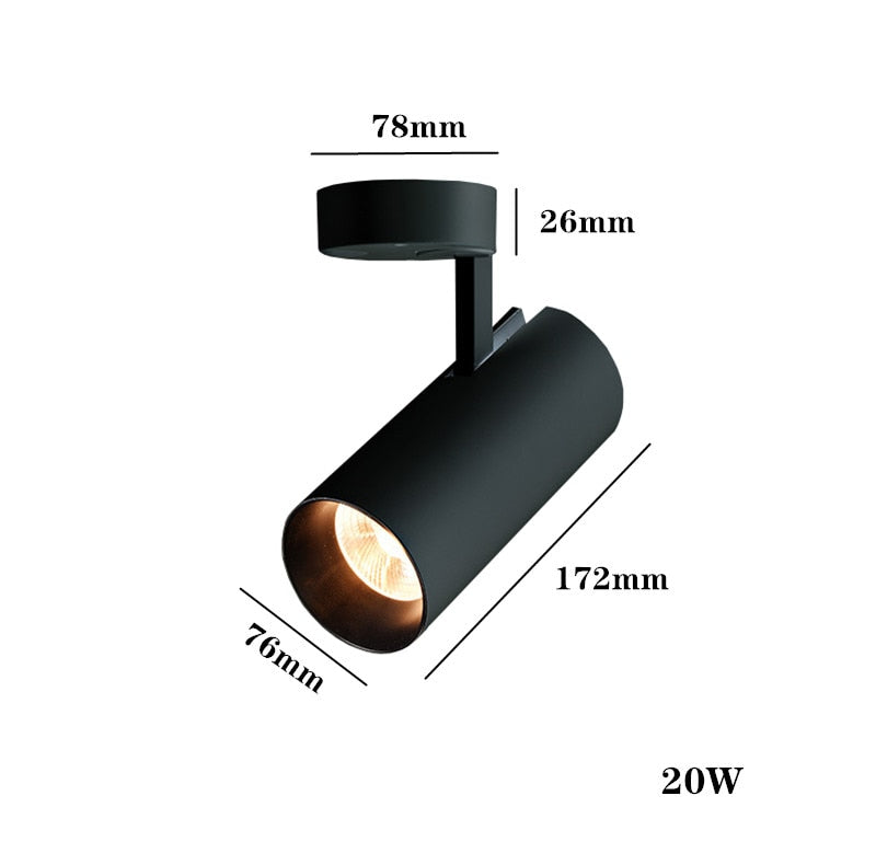 Surface Mounted LED Downlights Foldable 360° Rotatable COB Ceiling Spot lights 12W 20W 30W LED Lamps Background Wall Lighting