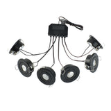 Mini LED Spot Downlights Lamp Set Ceiling Recessed 3W x 6 pcs COB 40mm Hole Silvery Black White 4m Long cord Cabinet Lights kit