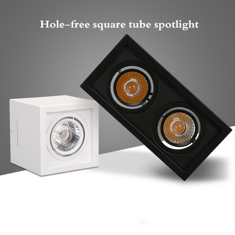 Dimmable LED no-open hole surface mounted downlight COB downlight 110v/220v 10W 20W LED ceiling spotlight home lighting