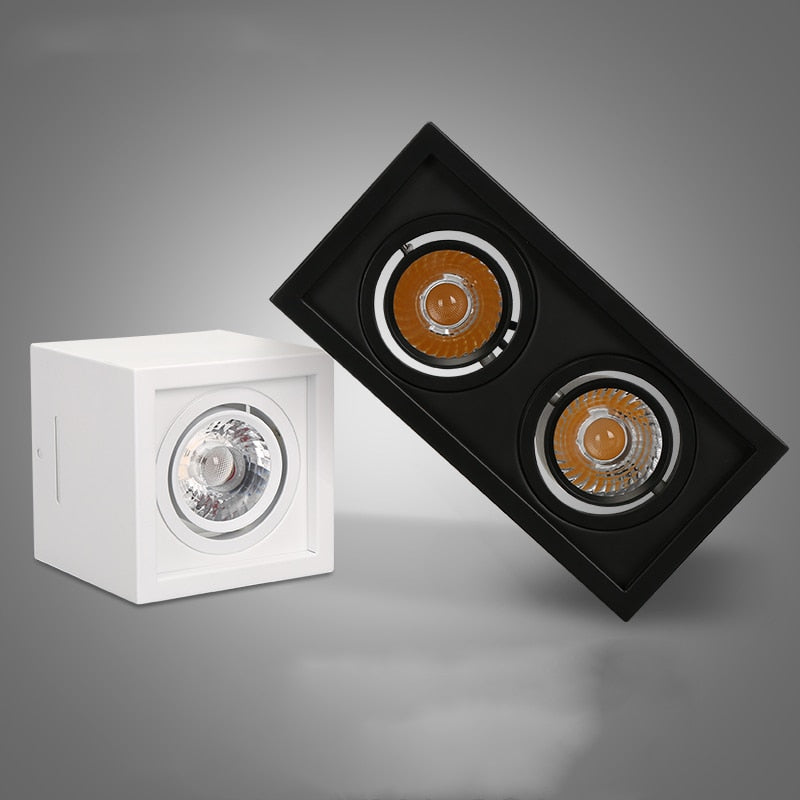 Dimmable LED no-open hole surface mounted downlight COB downlight 110v/220v 10W 20W LED ceiling spotlight home lighting