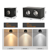 Dimmable LED no-open hole surface mounted downlight COB downlight 110v/220v 10W 20W LED ceiling spotlight home lighting