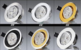 LED dimmable Ceiling light Epistar 9W 12w 15W 21W round LED ceiling lamp Recessed Spot light 110V-220V led ceiling lamp