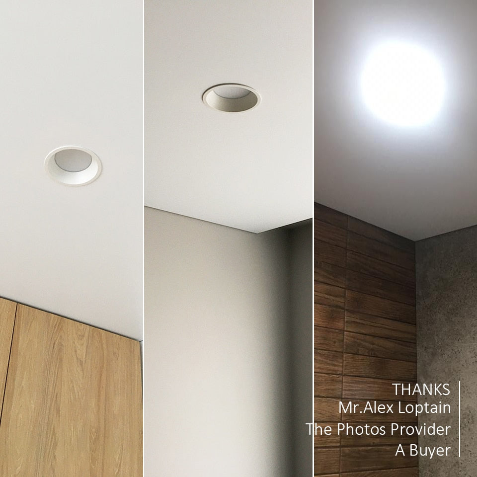 Anti-corrosion Dimmable LED Downlight Anti-Glare Led Ceiling Lamp LED Spot Lighting Bedroom Kitchen Led Recessed Downlight