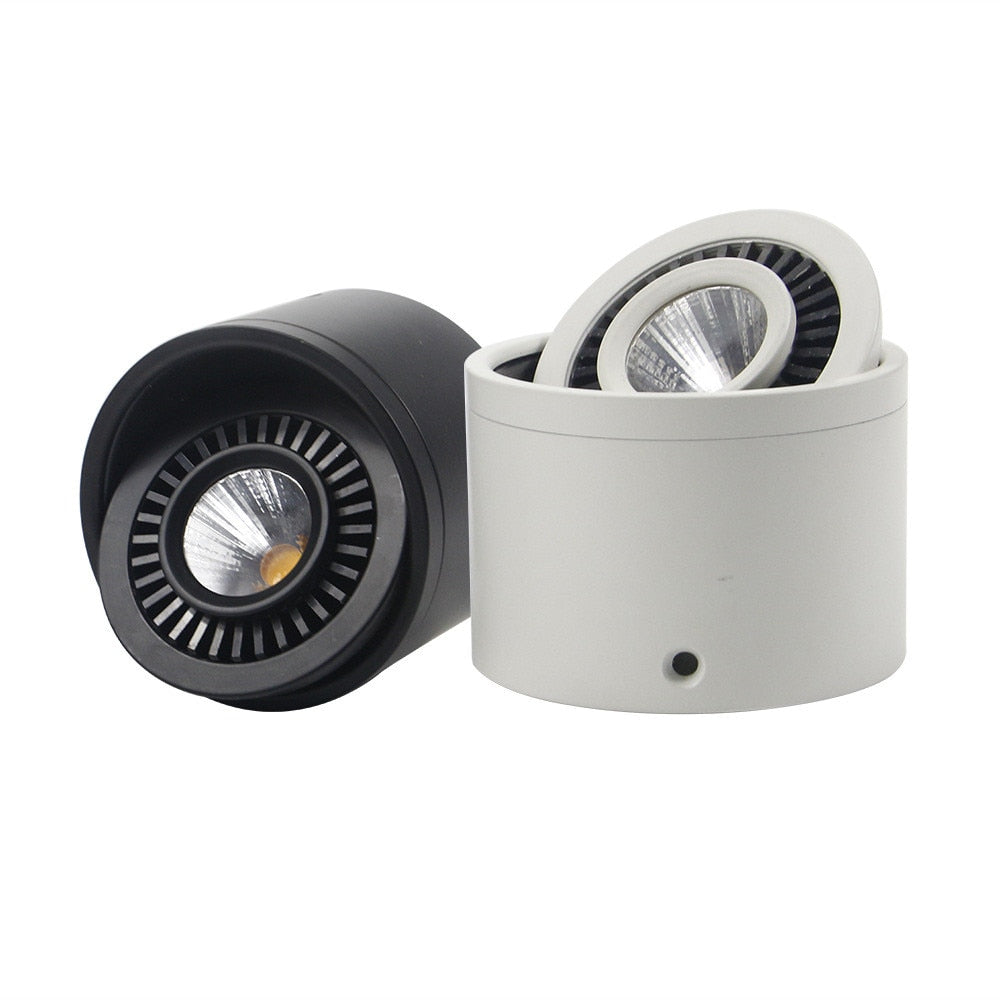 Surface Mounted LED Downlight 5W 7W 9W 15W Spot Light 360 angles revolve Dimmable LED Downlight AC85-265V + LED Driver