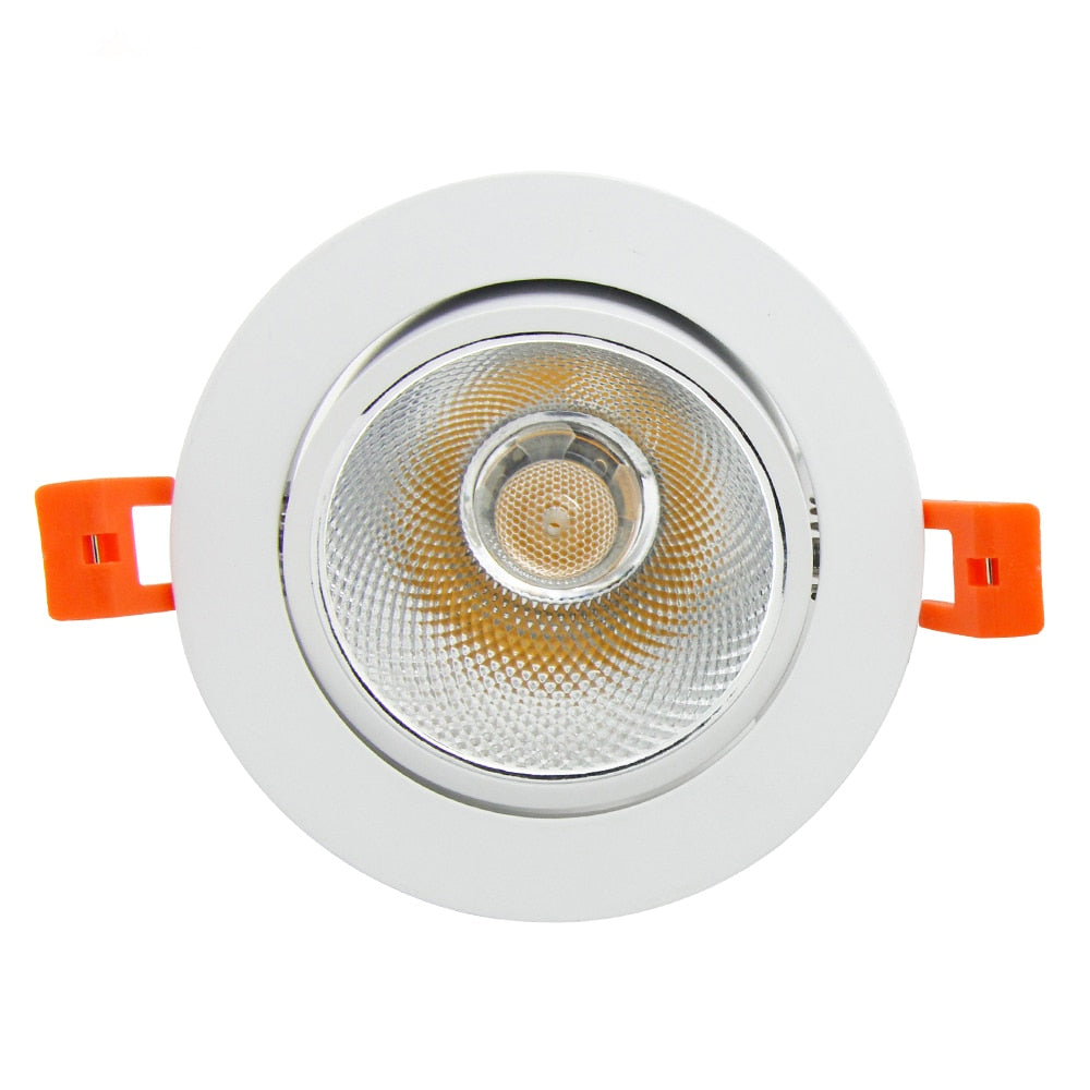 DBF Super Gorgeous Dimmable LED COB Recessed Ceiling Downlight 7W/9W/12W/15W/18W Ceiling Spot Light with AC85-265V LED Driver