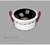 DBF Anti-Glare Ceiling Spot Light 7W 12W 18W 20W New Honeycomb Nest Reflector Home Bedroom Corridor Dimmable Embedded Downlight