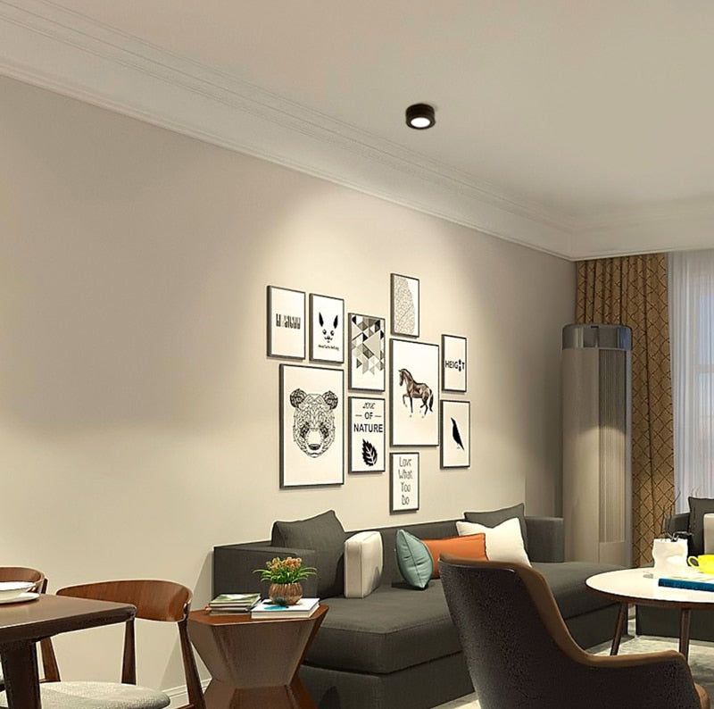 Super Bright 220V Led downlight COB Spot Light 3w 5w 7w surface mounted downlight Bulbs Indoor Lighting warm white /cold white