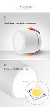 Dimmable High Quality LED Downlight Ceiling Spotlight Light 10W 12W 15W 18W LED Ceiling Lamp Recessed Light Indoor Lighting